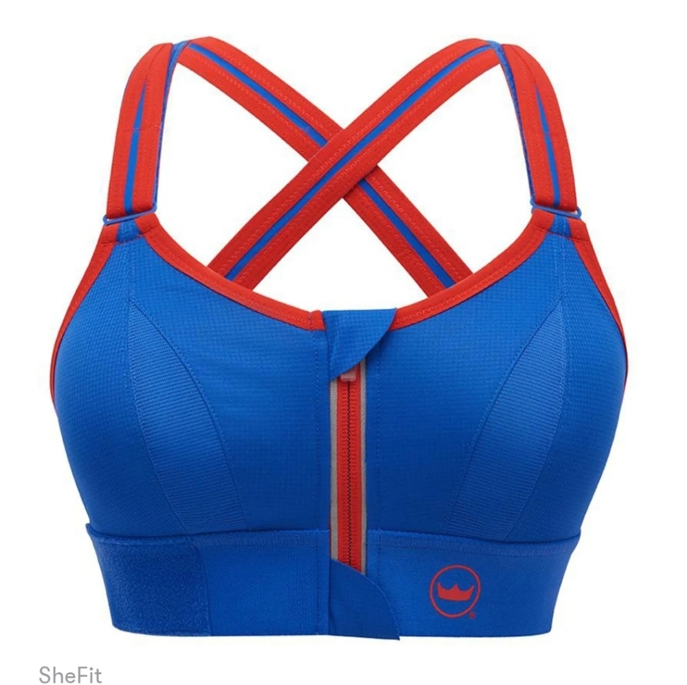 SHEFIT SportBra Blue & Red Small